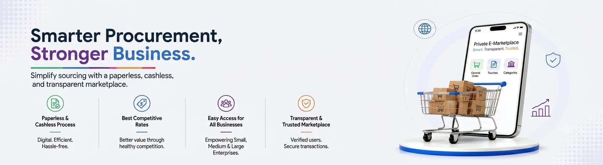 Digital procurement and B2B marketplace banner 1 on PEM - Private E-Marketplace